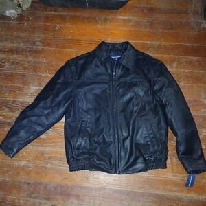 John Ashford Men's Leather Jacket Brand New W/Tags